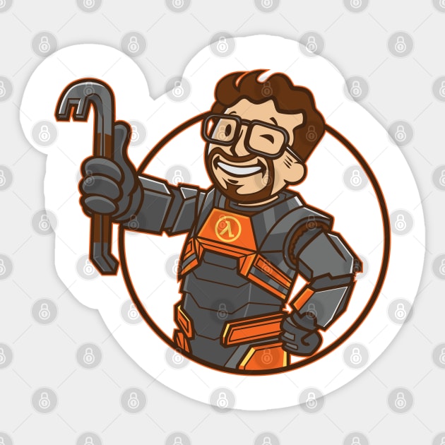 Lambda Boy Sticker by rustenico